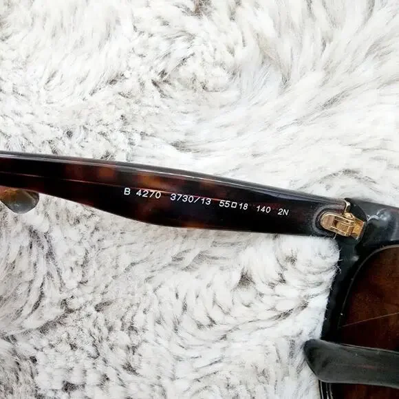 BURBERRY TORTISE SHELL SUNGLASSES - Picture 4 of 8